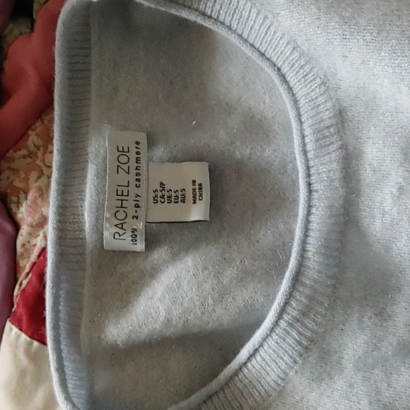 Rachel & Zoe Cashmere Sweater Sz.S powder blue - Picture 6 of 6